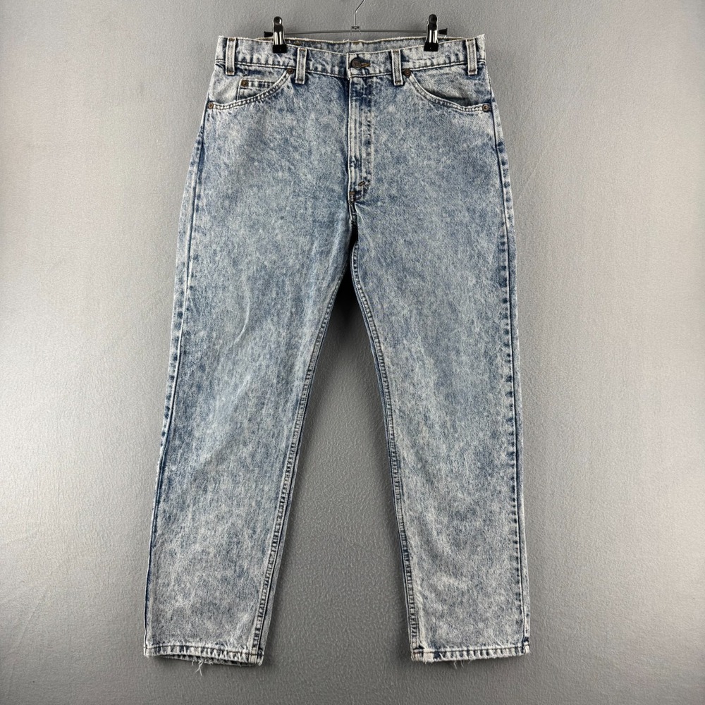 Vintage Levis Jeans Mens 36x30 (Fits 33x28) 505 Acid Wash 90s Made in USA